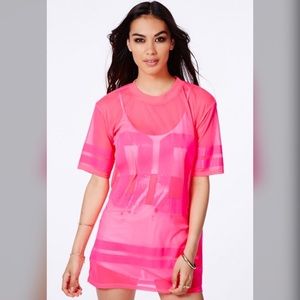 Pink mesh jersey